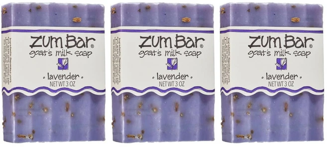 Zum Bar 라벤더 산양유 고트밀크 손 바디 비누 85g x3 - 쿠팡
