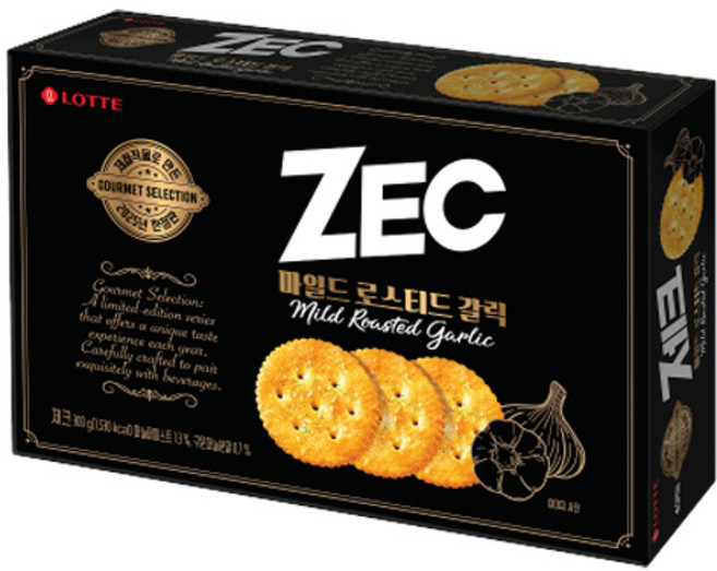 롯데웰푸드 제크 마일드 로스티드 갈릭 2025년 고메셀렉션, 2개, 300g