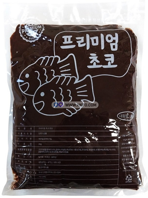 프리미엄 붕어빵 잉어빵 호두과자 앙금 재료 다용도 초코앙금 크림