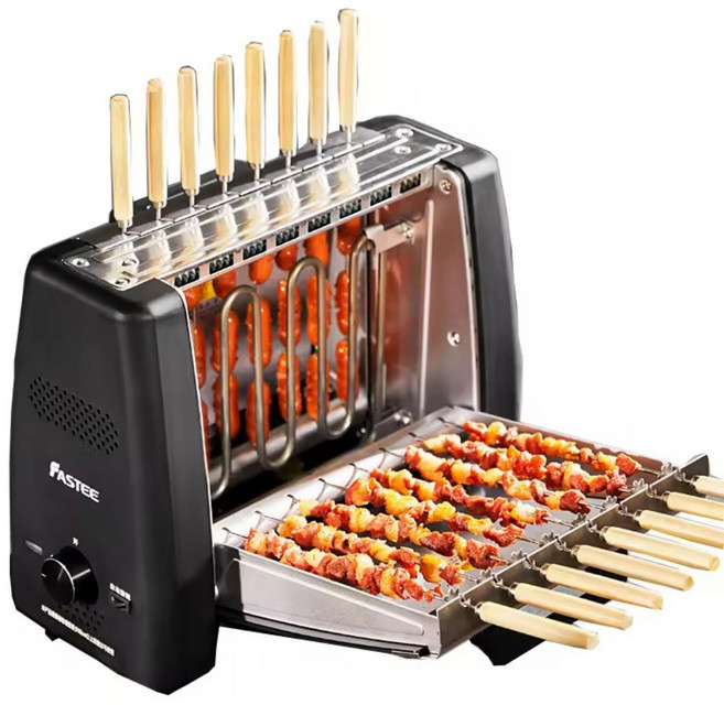 전기 16 꼬치 야외 메이커 케밥 스틸 스테인레스 캠핑 그릴