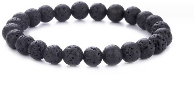 스톤 원석 염주 패션 팔찌 우정 커플 소원성취 화산석