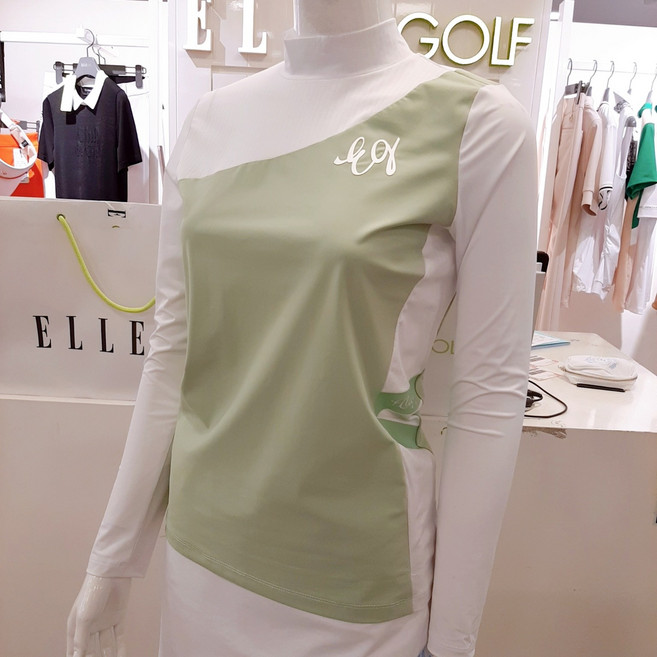 엘르골프 스포티한느낌의 소매냉감형목크넥티셔츠 6J-45457820