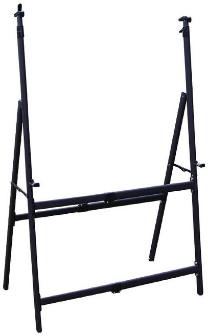 대형 이젤 야외용 미술 스탠드 그림 수채화 스케칭 캔버스 받침대 화판 거치대, 대형 이젤 블랙