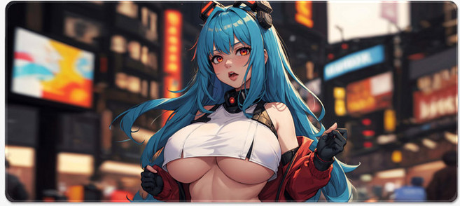 시티2 미소녀 AE 대형 게이밍장패드 900x400x4mm, AE 05 2XL(900x400x4mm), 1개