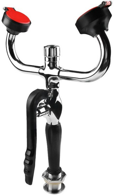 비상 세척기 실험실 눈세안 연구실 긴급 안구 세정 과학실 샤워기, 듀얼 포트+1.5m 호스