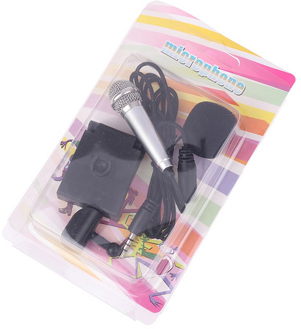 전문 스튜디오 마이크 스탠드가 있는 미니 소형 마이크 스마트 폰 노트북 데스크탑 핸드헬드 휴대용 스테레, Silver, 02 0.6x1x5.9 Silver