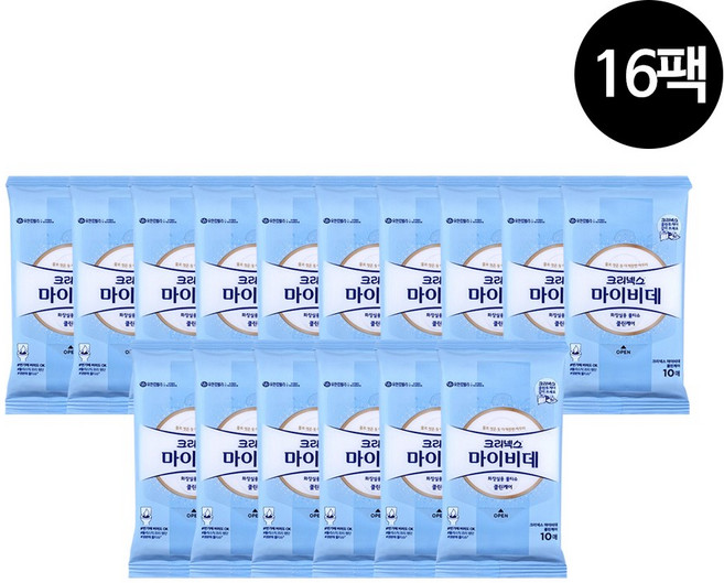 마이비데 물티슈 휴대용 10매X4팩X4개총16팩, 16개, 10매, 24g