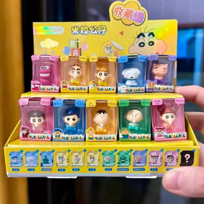 짱구 쌀알 미니피규어 베이비시리즈 랜덤박스 블라인드 선물 가챠 (12종 중 1종), 1개