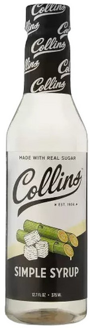 콜린스 심플 시럽 클래식 칵테일용 소다 워터 맛 올드 패션 12.7온스 1세트, 375ml
