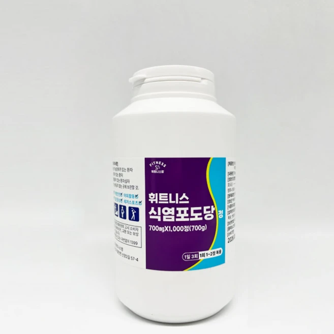 휘트니스 식염포도당, 1병, 1000정 - 쿠팡