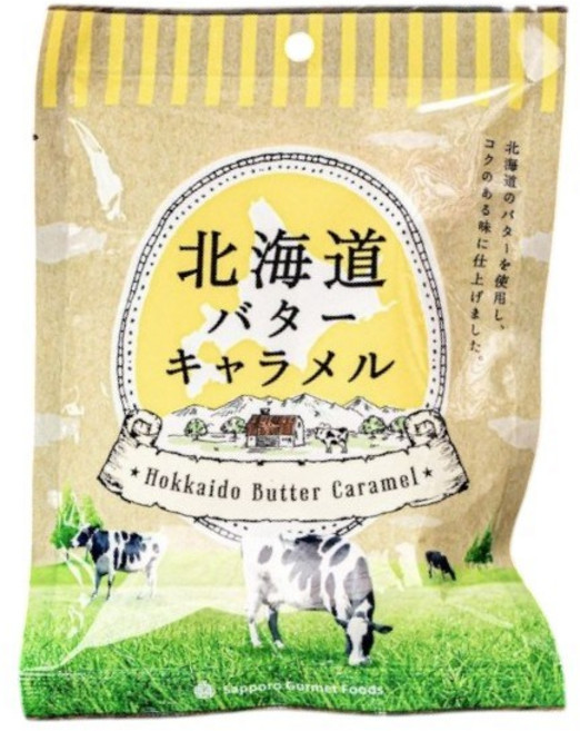 홋카이도 삿포로 버터밀크 카라멜 부드러운간식, 3개, 78g