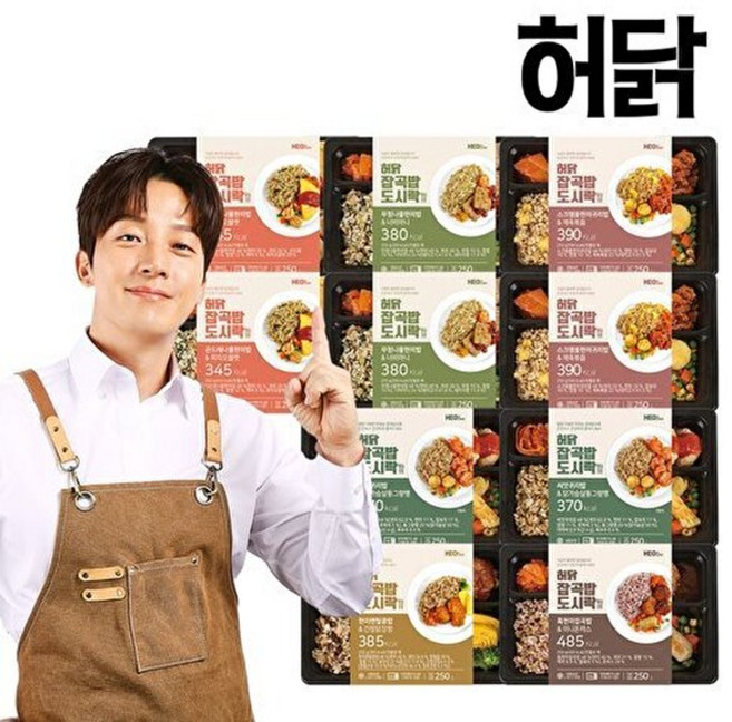 허닭 T_5+5 허경환의 간편 잡곡밥도시락 6종 10팩 세트, 10개, 250g