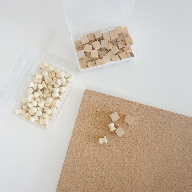 압정 압정볼 투명압정 우드압정 메모패드 데코 컬러압정 10p 1세트, 05.크리스탈원형, 1개, 10개입