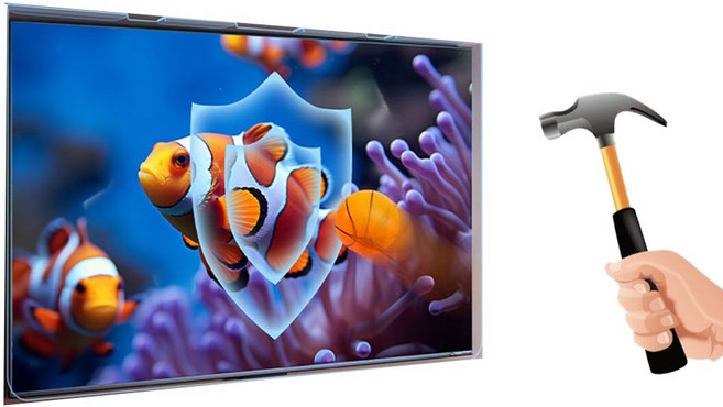 거치식 보안기 블루라이트차단 TV 액정파손방지 파손방지 티비보호기 가드 형, 60인치501350x780