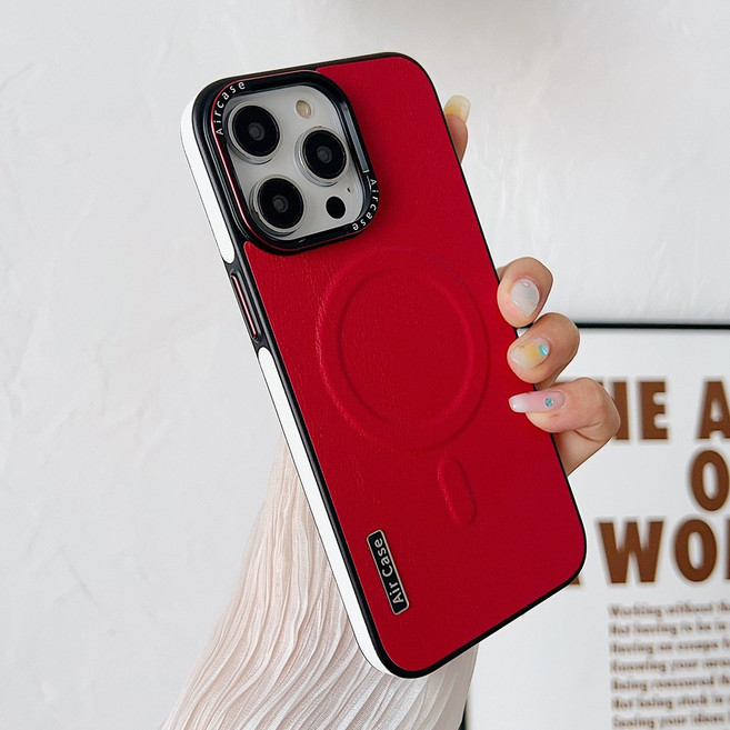 아이폰 17 16 프로맥스 프로 에어 컬러가죽 맥세이프 케이스