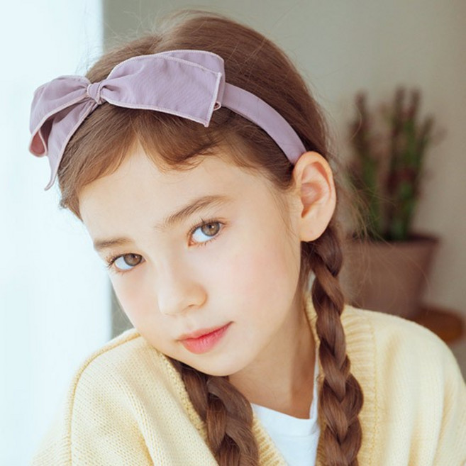 글리 빅리본 헤어밴드 유아머리띠