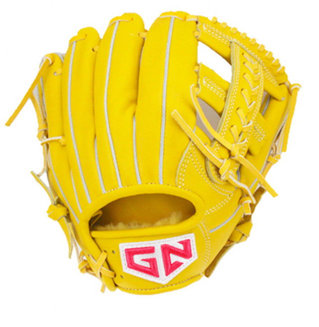 GN 유소년 글러브(난공불락) NEW1.5 어린이선수용 내야 글러브 아이웹 십자웹 11.5인치 레몬옐로우 그레이블랙, 레몬옐로우 십자웹, 1개