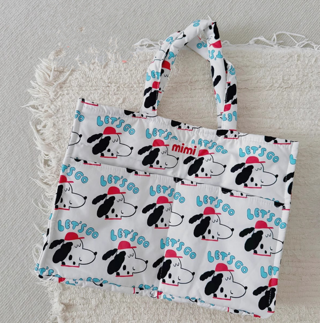 비아이씨 캐주얼 기저귀가방 도시락가방 미니백 숄더백, 화이트