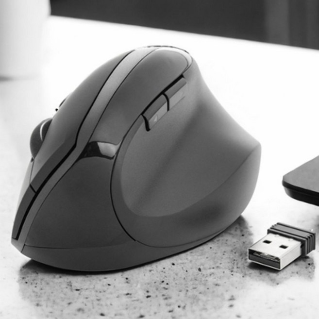 코시 손목편한 무선 버티컬마우스 블루투스겸용 노트북 태블릿 마우스