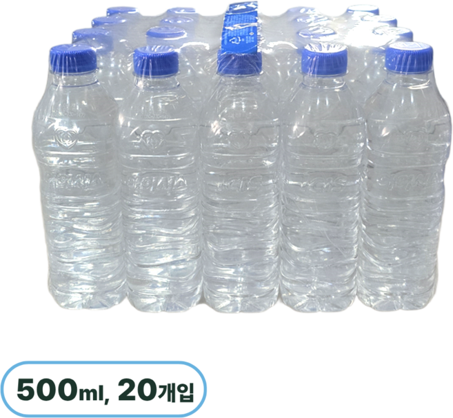 아이시스 ECO 무라벨, 500ml, 20개