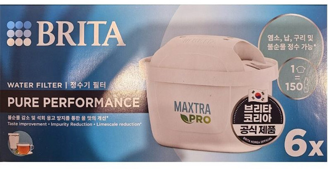 캐쉬루트 NEW 코스트코 판매 독일 정품 브리타 정수기 한국형 필터 6개입
