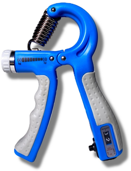 윈어블 PAPS 무소음 60kg~10kg 소방관 체대 경찰시험 악력기 전완근 운동 기구, 프로 가운트 악력기 블루