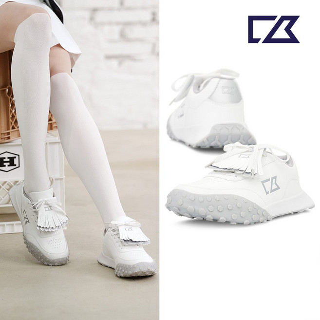 커터앤벅 여성 스터드태슬 포인트골프화 - CBL4AGS871