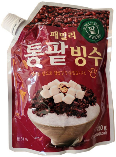 청우 패밀리 통팥빙수 빙수팥, 750g, 1개