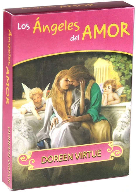 초보자를 위한 스페인어 버전 보드 게임 점술 데크의 Español LearningTarot, 03 Los Angel