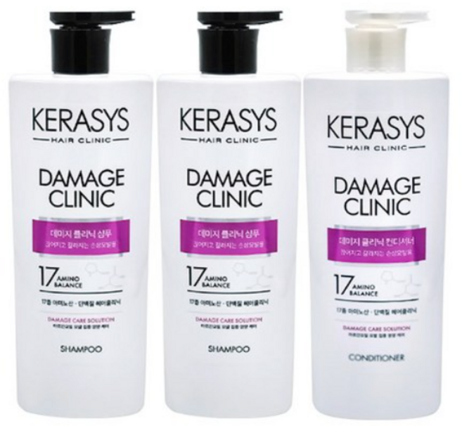 케라시스 데미지 클리닉 샴푸 750ml 2p + 컨디셔너 750ml