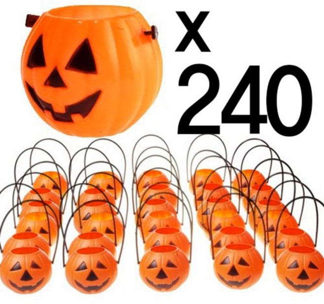 23 할로윈 선물 사탕 바구니, 1개, 61_호박 사탕 바구니 (소) 240EA 1SET