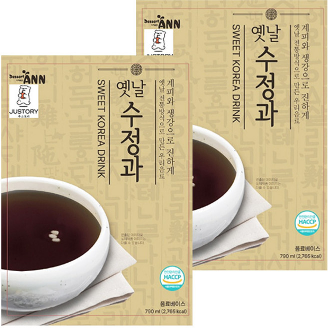 디저트앤 옛날 수정과 농축액 790ml/2개 식당 카페, 2개, 790ml
