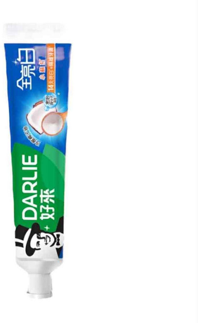 好來 Darlie 全亮白牙膏, 1個, 全亮白進階牙膏-冷壓椰子油140g
