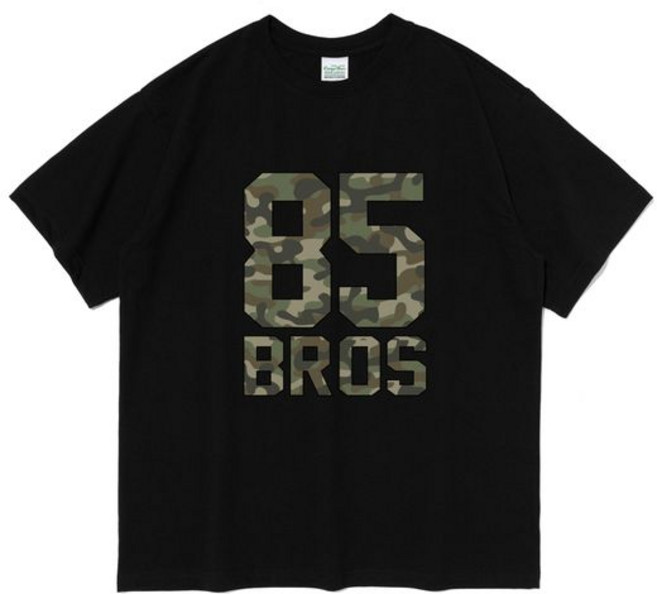 카고브로스 CAMO PATTERN 85 SHORT SLEEVE T-SHIRT BLACK