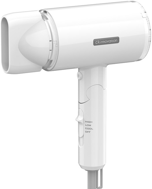 CKI 접이식 헤어 드라이기 1700W, CKI-D760, 화이트