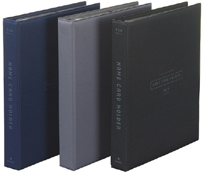 인터탑 문화산업 A200/A300/A400/A500 실키 명함첩 1+1, A200 흑색(1개+1개)