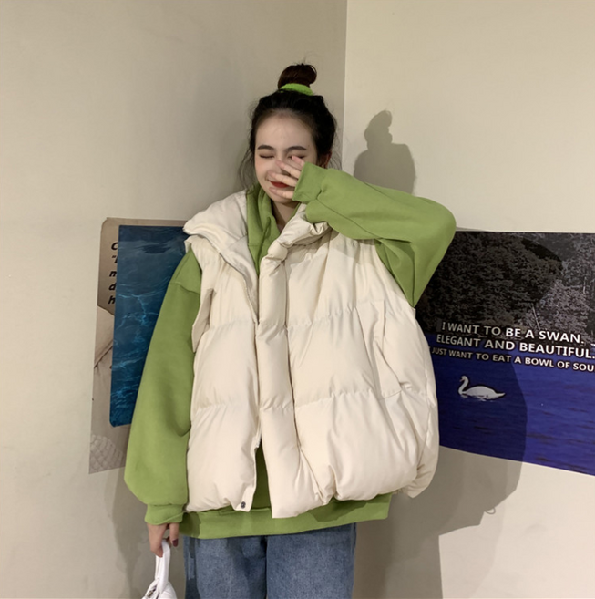 줄리엣마마 (당일발송) 파격할인!!! 오버핏 두툼 간절기 출퇴근 패딩 조끼 베스트 남여공용 3401