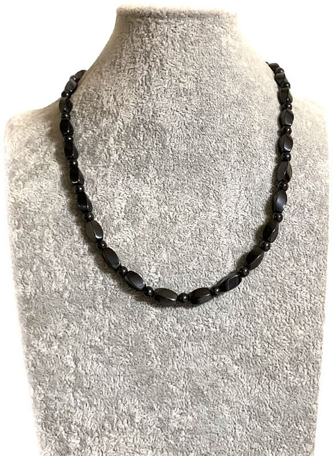 흑담석 건강 자기장 자석 목걸이 남녀공용 목걸이