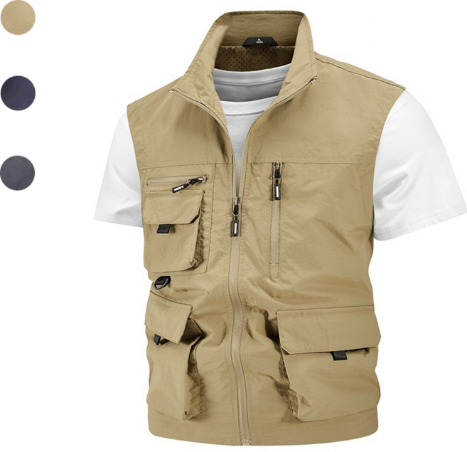 Sevenmoon남자 아웃도어 캐주얼 촬영 낚시 등산 조끼