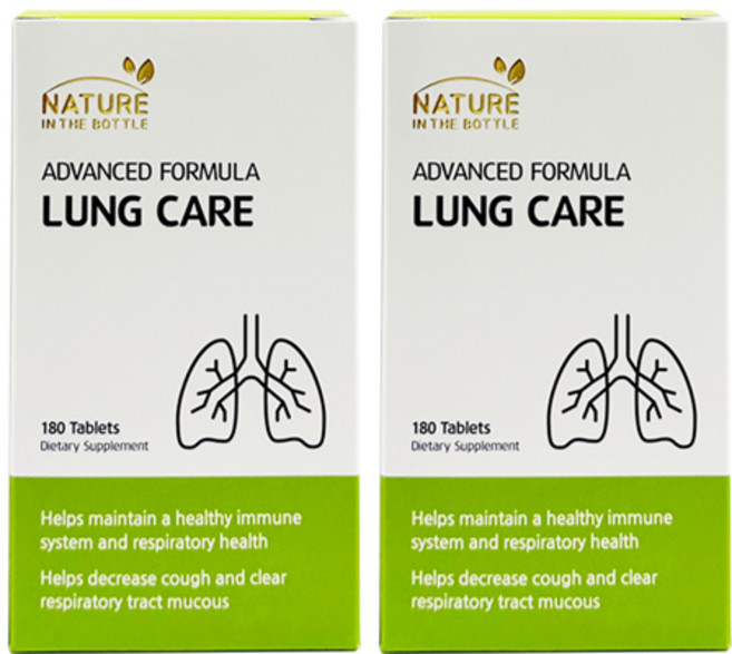 호주 렁케어 180정 6개월분 폐 기관지 네이쳐인더보틀, 2개