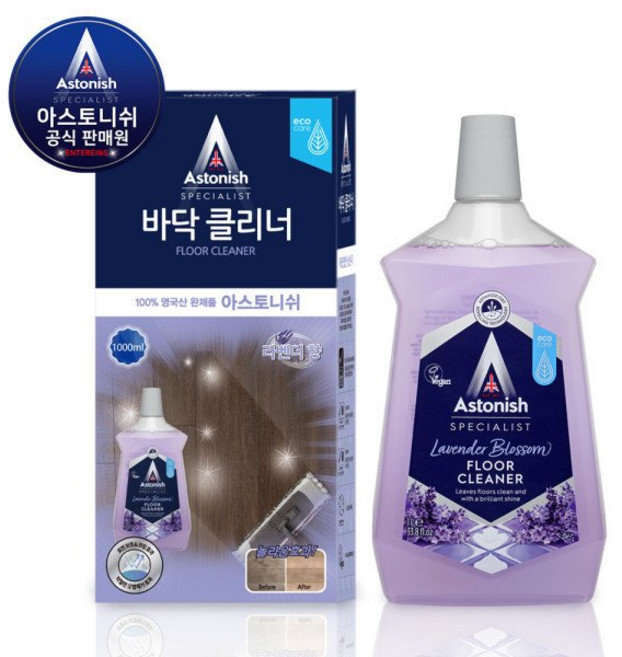 아스토니쉬 아스토니쉬 청소 세정제 바닥전용 크리너 거실 마루 놀이방 오염제거 코팅 라벤더 시트러스 1L, 시트러스 버스트