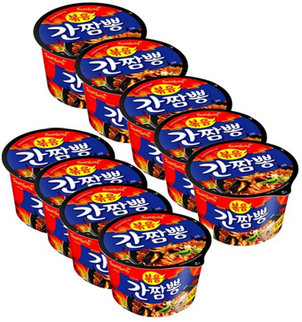 삼양 간짬뽕 큰컵 105g, 9개