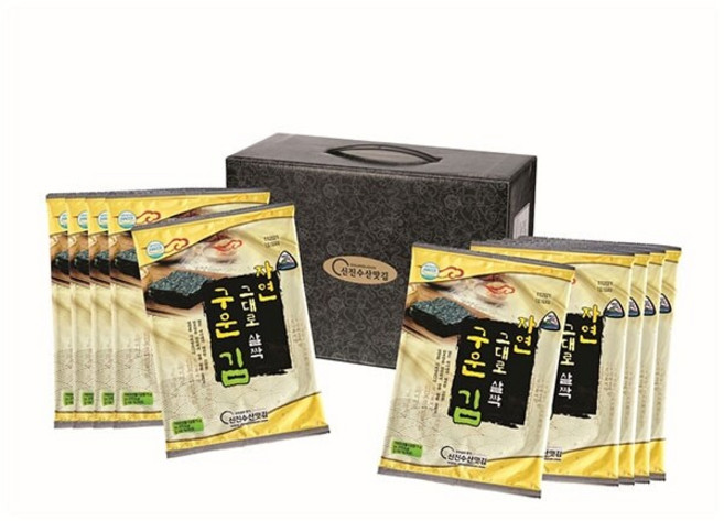 신진수산 자연 그대로 살짝 구운김 5매(15g) 10봉, 10개, 15g