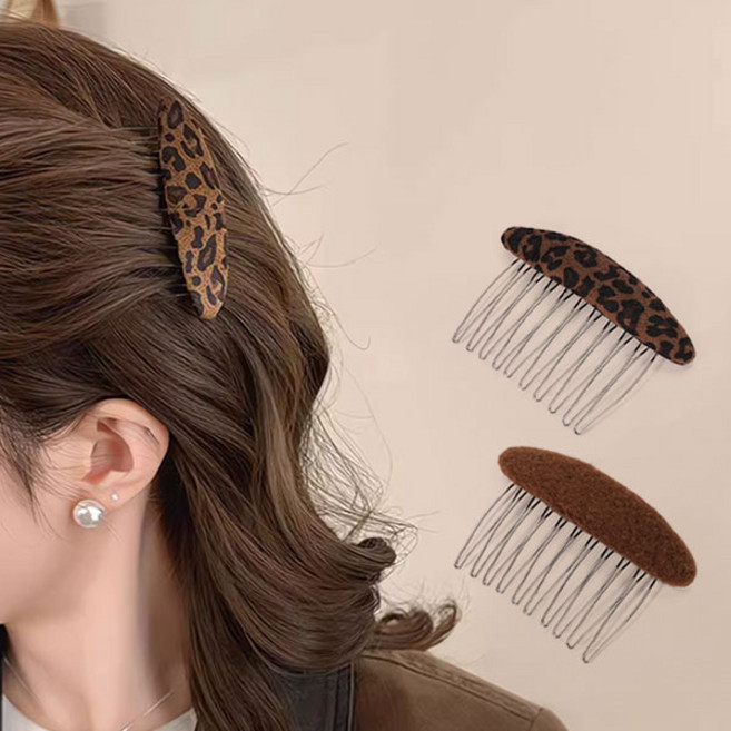 우아하게 머리뽕 살리는 타원형 헤어핀 2종