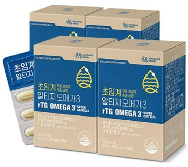 대상웰라이프 초임계 알티지 오메가3 4개월분