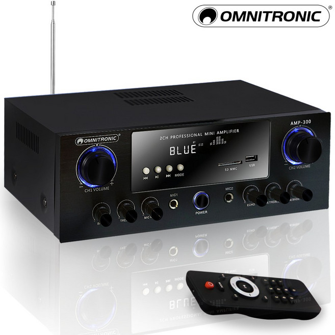 옴니트로닉 앰프 AMP-300 미니 매장용 블루투스 카페 업소용 매장 스피커, AMP-300 고급형