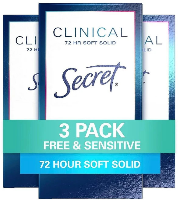 시크릿 클리니컬 스트렝스 데오도란트 소프트 무향 3팩, Unscented - 쿠팡