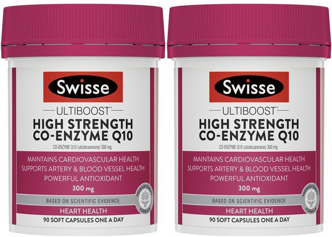 호주 정품 직구 스위스 고강도 고함량 코엔자임 Q10 코큐텐 영양제 300mg 90 캡슐 2개 할인가, 90정
