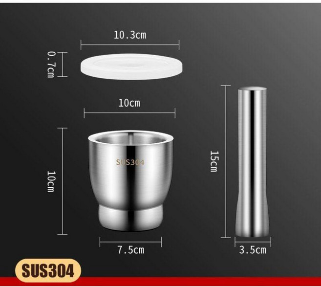 304 스텐 스테인레스 미니절구 절구공기 스텐절구, 1개, A