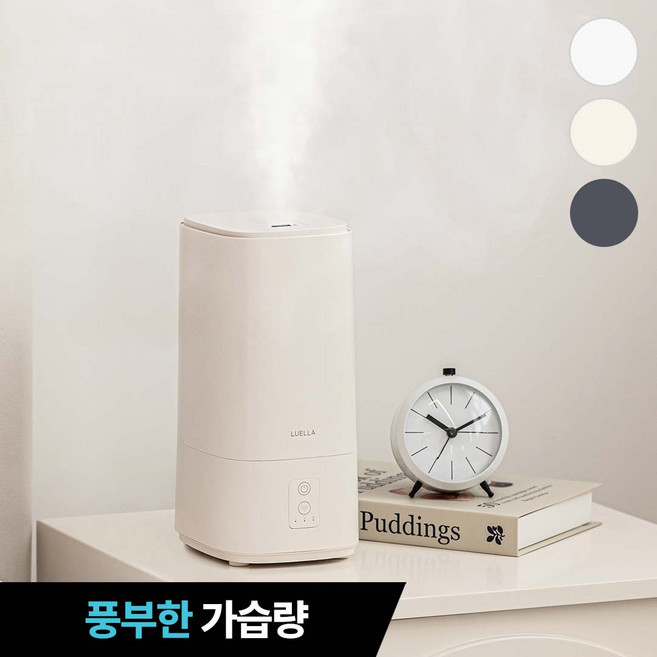 르엘라 저소음 초음파 미니가습기, 아이보리
